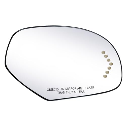 Tootai Passenger Side Replacement Mirror Glass compatible with Cadillac & GMC vehicles - 2007-2008 Escalade, ESV, EXT | Sierra 1500/2500HD, Yukon/Yukon XL 1500, Turn Signal, RH, 15886196 - Image 1