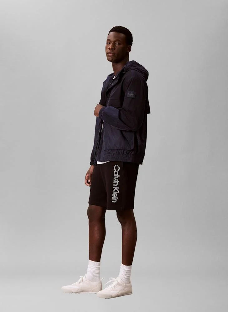 Calvin Klein Embroidered Cotton Terry Shorts
