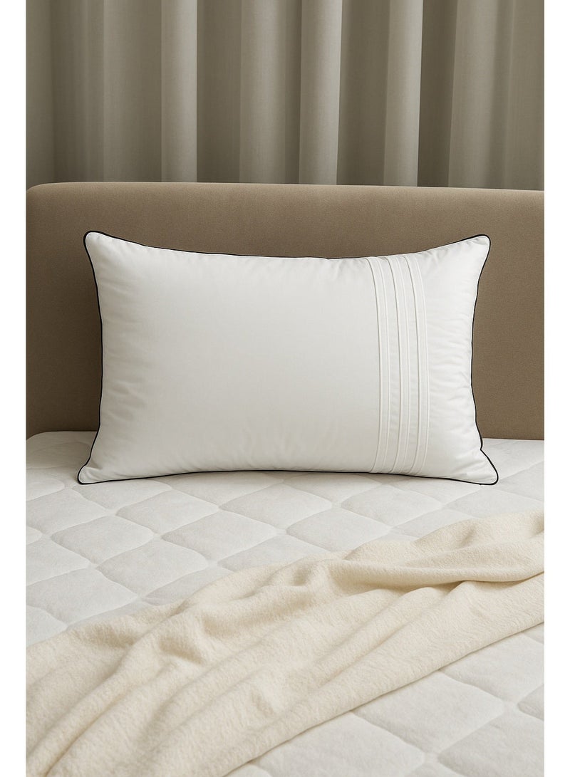 نيوفالييتو وسادة نيوفاليتو ديونز - حشوة من الألياف الدقيقة ١٣٠٠ غرام | نسيج قطني ١٠٠٪ بتقنية ٣٠٠ خيط | ناعمة، داعمة، ومريحة وجيدة التهوية (٥٠×٧٠ سم) - Image 1