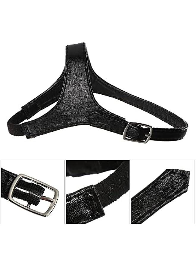 المرأة انفصال قابل للتعديل رباط الحذاء التبعي ، وتستخدم لتحديد فضفاض الكعب العالي ( تحول الفراء الأسود ) - Image 4