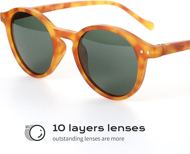 ZENOTTIC Polarized Round Sunglasses, Stylish Small Sunglasses for Men and Women Retro Classic, Multi-Style Selection - Image 3