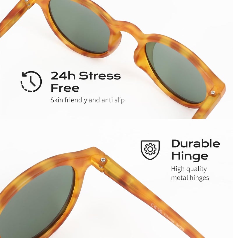 ZENOTTIC Polarized Round Sunglasses, Stylish Small Sunglasses for Men and Women Retro Classic, Multi-Style Selection - Image 4