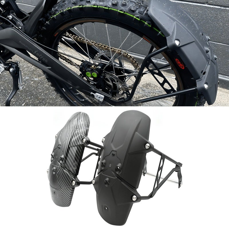 Carbon Fiber Rear Fender Mudguard And Wheel Protection Flaps For Sur Ron Light Bee X And S Modification Parts - Image 1