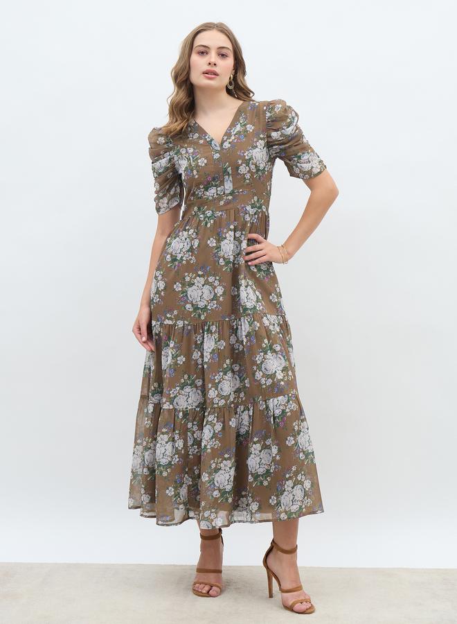 Styli Floral Chiffon Dress  - Image 2