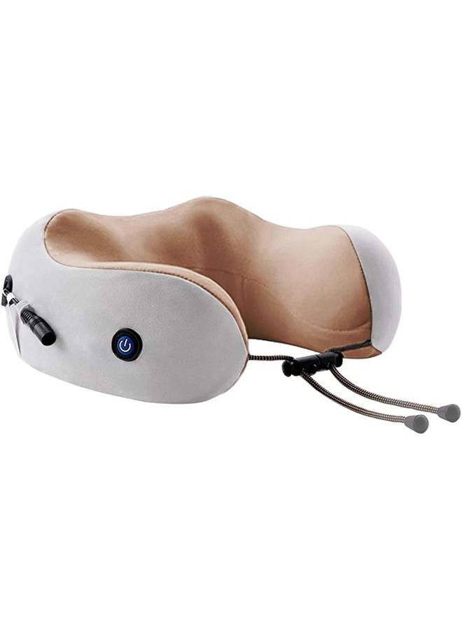 Arabest Pillow Memory Foam U Shaped Neck Pillow,Electric U-Shaped Cervical Massage Pillow, USB Charging Intelligent Neck Massager for Traveling Work  - Image 1
