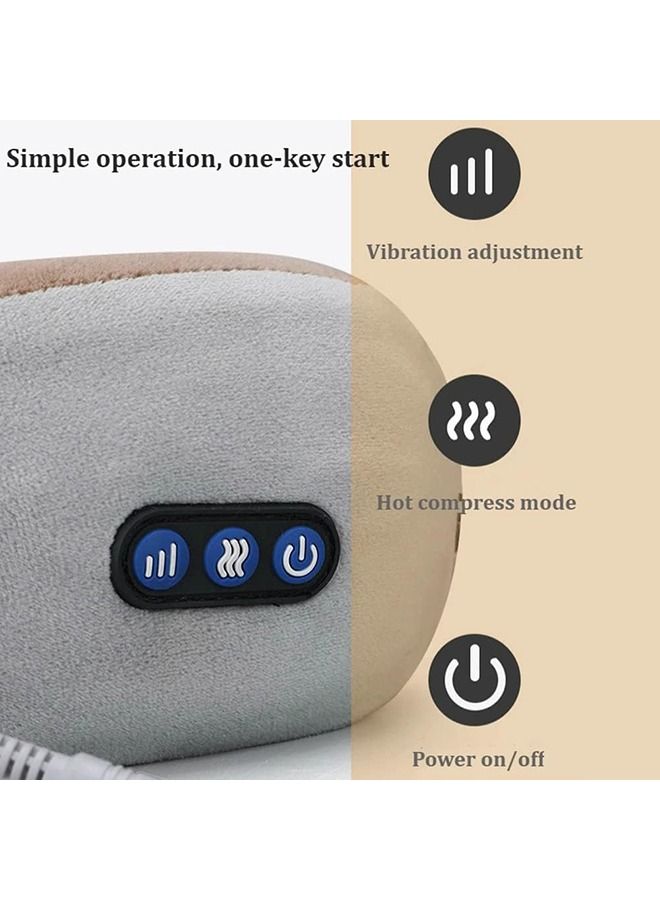 Arabest Pillow Memory Foam U Shaped Neck Pillow,Electric U-Shaped Cervical Massage Pillow, USB Charging Intelligent Neck Massager for Traveling Work  - Image 5