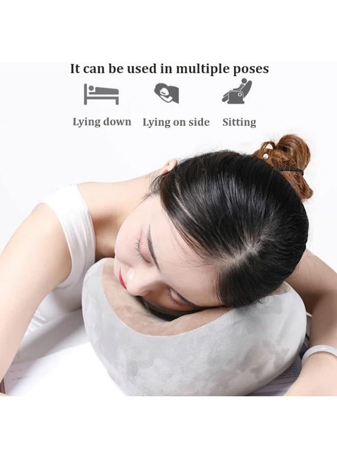 Arabest Pillow Memory Foam U Shaped Neck Pillow,Electric U-Shaped Cervical Massage Pillow, USB Charging Intelligent Neck Massager for Traveling Work  - Image 4