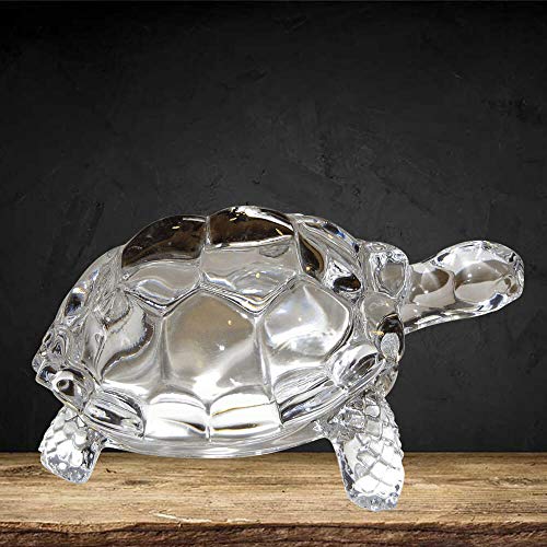 Petrichor Feng shui Crystal Turtle (Small 3 inches, Transparent) Tortoise for Peace and Prosperity | Home Decor and Gifting Vastu - Image 2