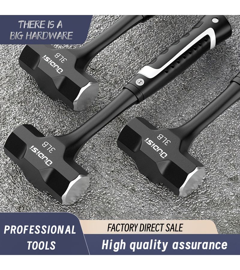 Multi Function Non Slip Shock Proof Heavy Hammer 4 Lb Home Tool - Image 1