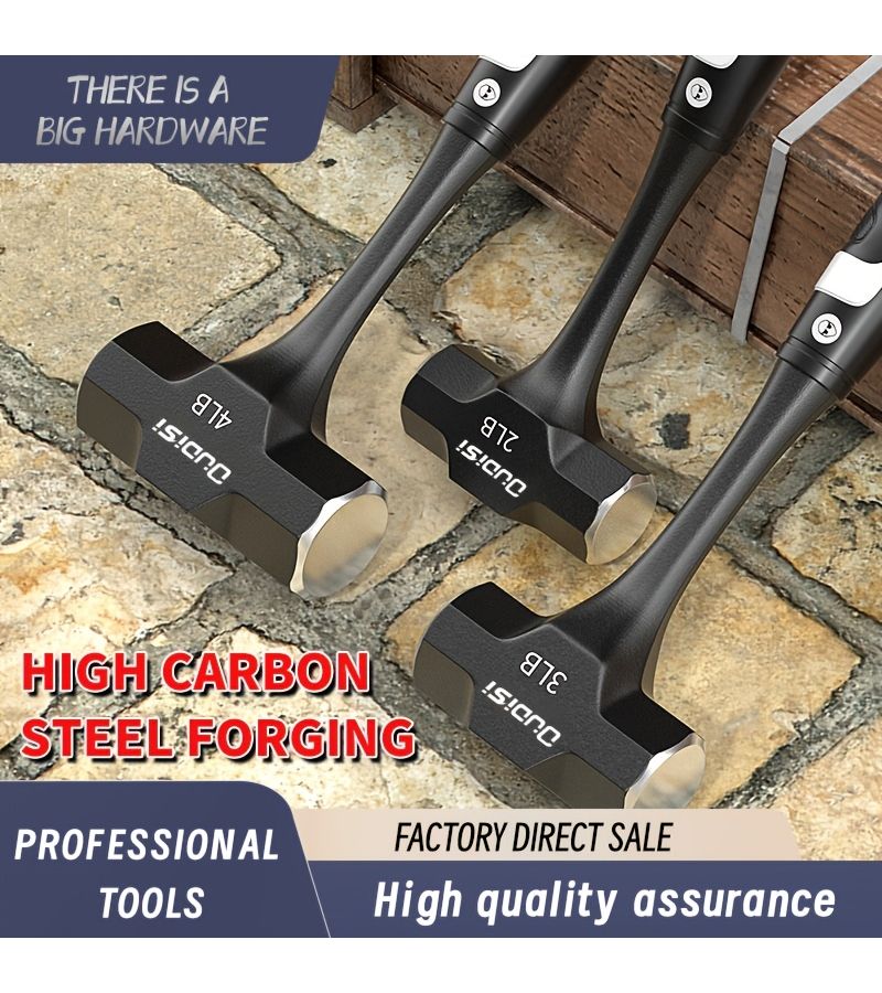 Multi Function Non Slip Shock Proof Heavy Hammer 4 Lb Home Tool - Image 3