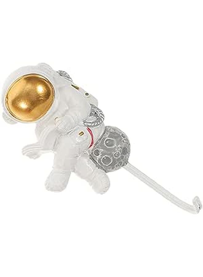 Astronaut Adhesive Wall Hook Strong Sticky Resin Mount for Entryway Bathroom Kitchen - Image 1