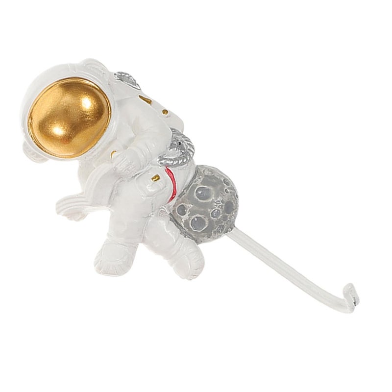 Astronaut Adhesive Wall Hook Strong Sticky Resin Mount for Entryway Bathroom Kitchen - Image 2