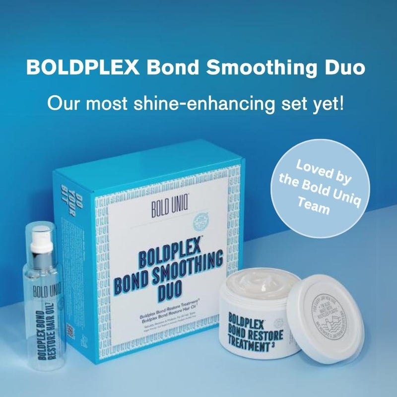 BOLD UNIQ Boldplex 3 & 7 Bond Restore Protein Treatment & Oil Duo for Dry & Damaged Hair - Hydrating Formula for Curly, Colored, Frizzy, Broken or Bleached Types. Cruelty-Free & 100% Vegan - Image 3