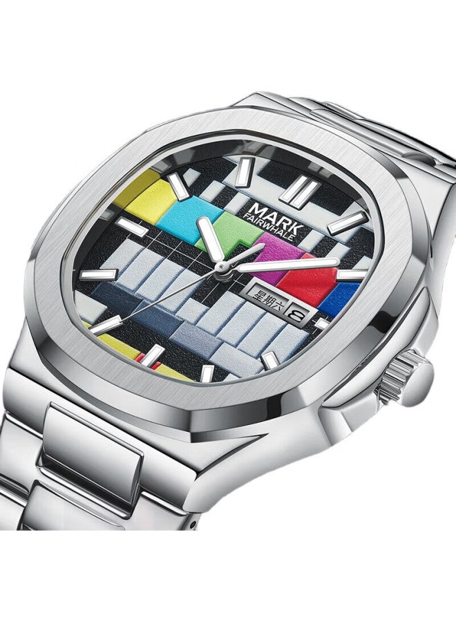 Fairwhale Retro Tv Watch, Men'S Mechanical-Feel Sports Watch, National Brand, Top Ten Watches For Students, 5210 - Image 1