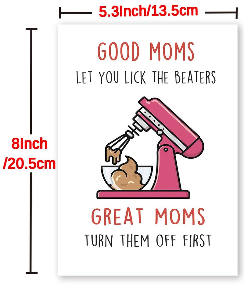 Huameigf Funny Mother’s Day Card for Wife, First Birthday Card for Mom, Unique Mothers Day Cards Gifts for Women, Cute Mother Birthday Card from Daughter Son - Image 2