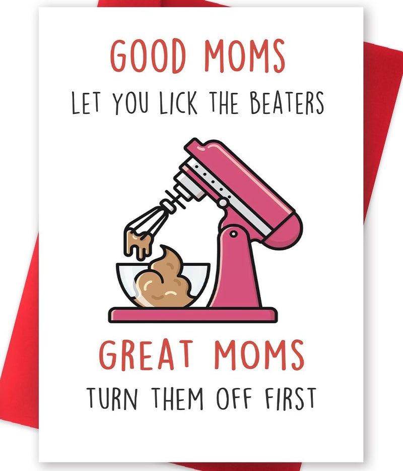 Huameigf Funny Mother’s Day Card for Wife, First Birthday Card for Mom, Unique Mothers Day Cards Gifts for Women, Cute Mother Birthday Card from Daughter Son - Image 1