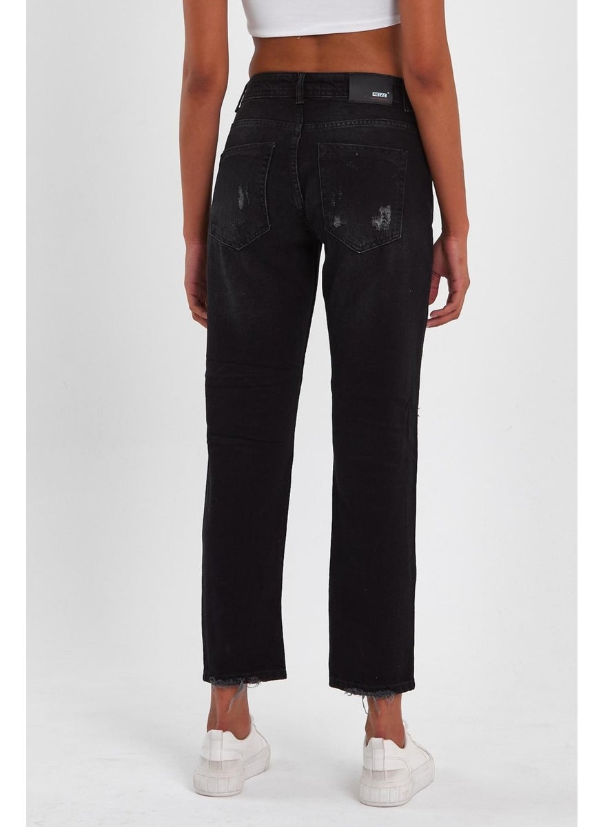Alexander Gardi - Special Collection Ripped Detail Denim Trousers (AG-1051G) - Image 1