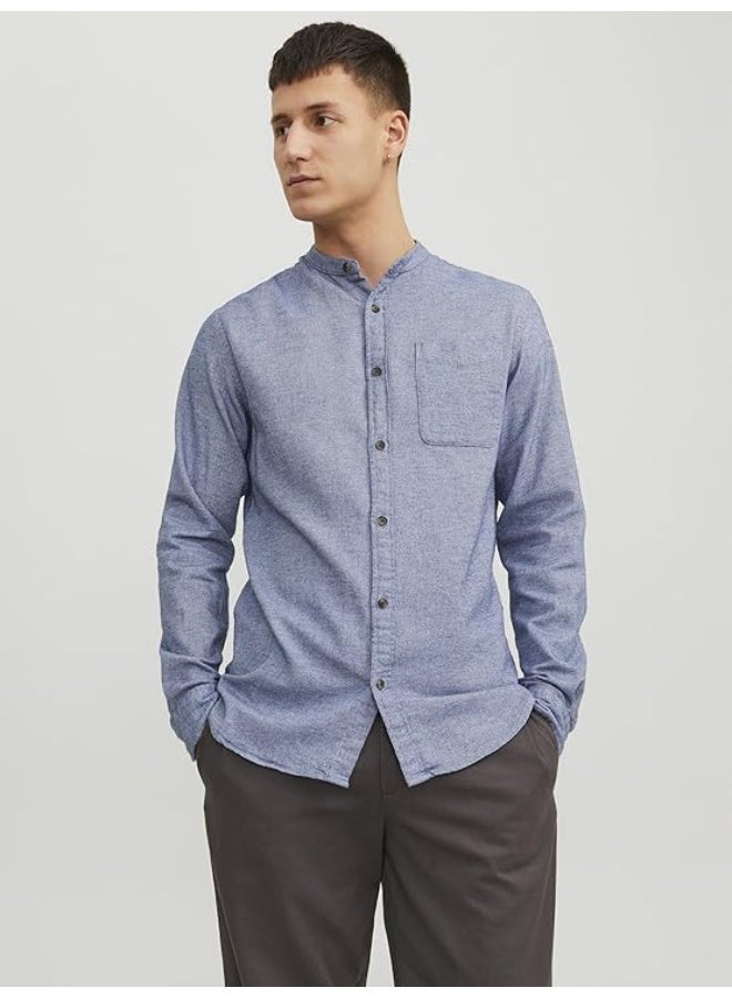 JACK & JONES Jjeband Melange Shirt Ls Noos  - Image 4