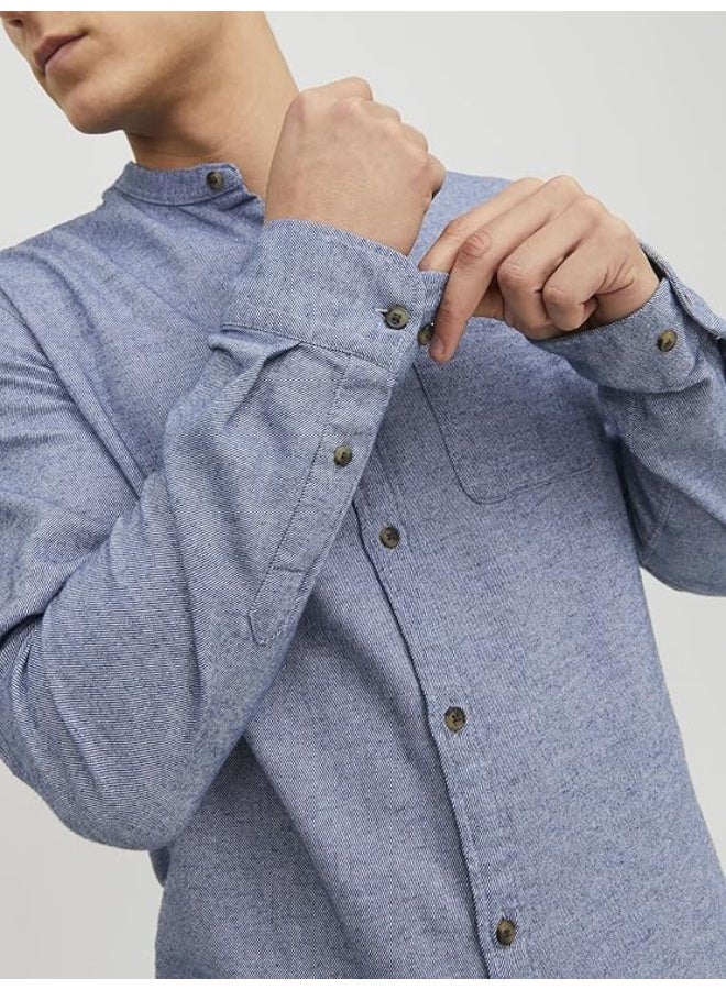 JACK & JONES Jjeband Melange Shirt Ls Noos  - Image 1