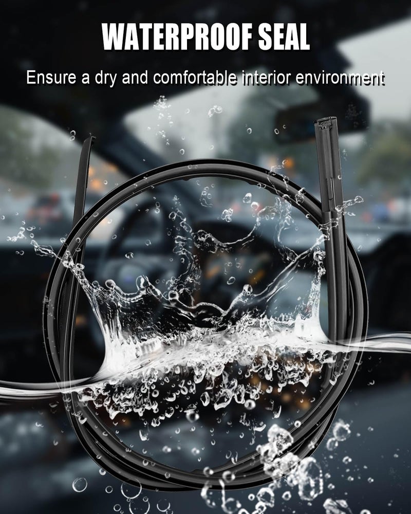 TIKSCIENCE Roof Drip Molding Weatherstrip Left and Right Side Fit for Toyota Camry 2007-2011 Replace 75556-06030 75555-06030 7555606030 7555506030 - Image 2