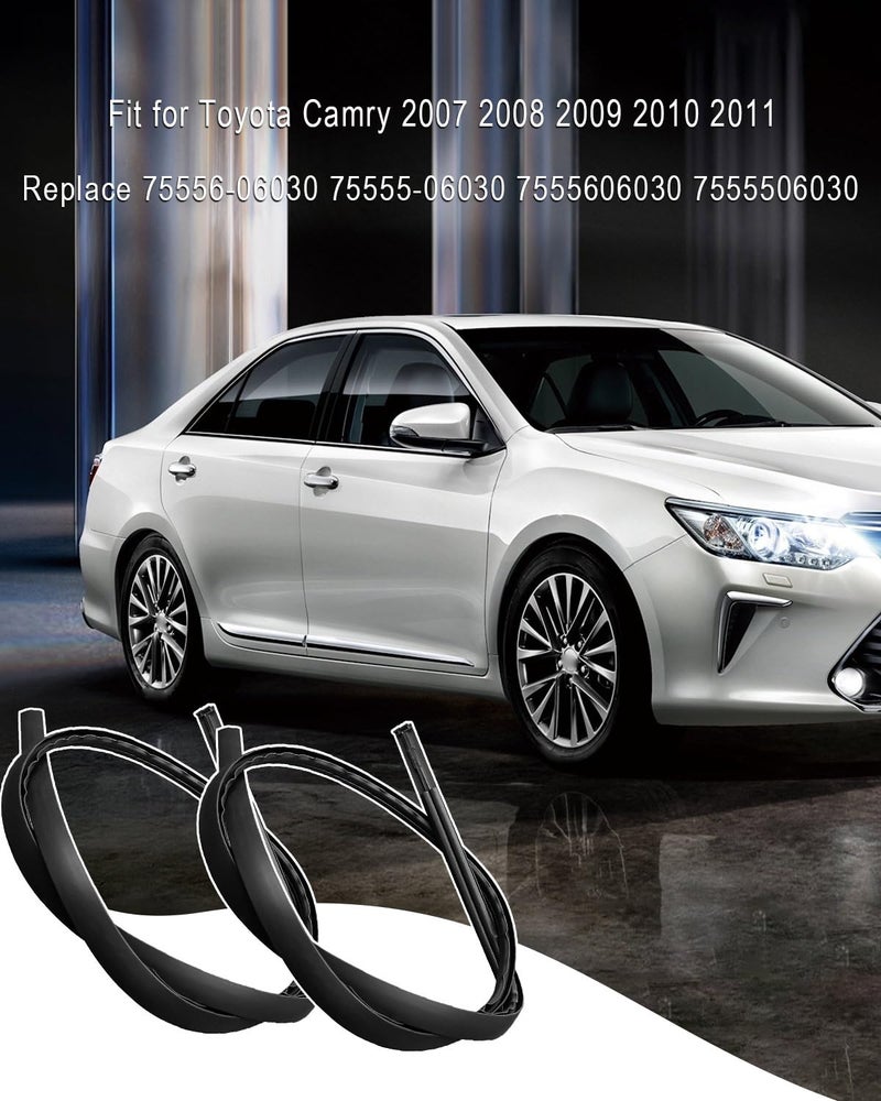 TIKSCIENCE Roof Drip Molding Weatherstrip Left and Right Side Fit for Toyota Camry 2007-2011 Replace 75556-06030 75555-06030 7555606030 7555506030 - Image 5