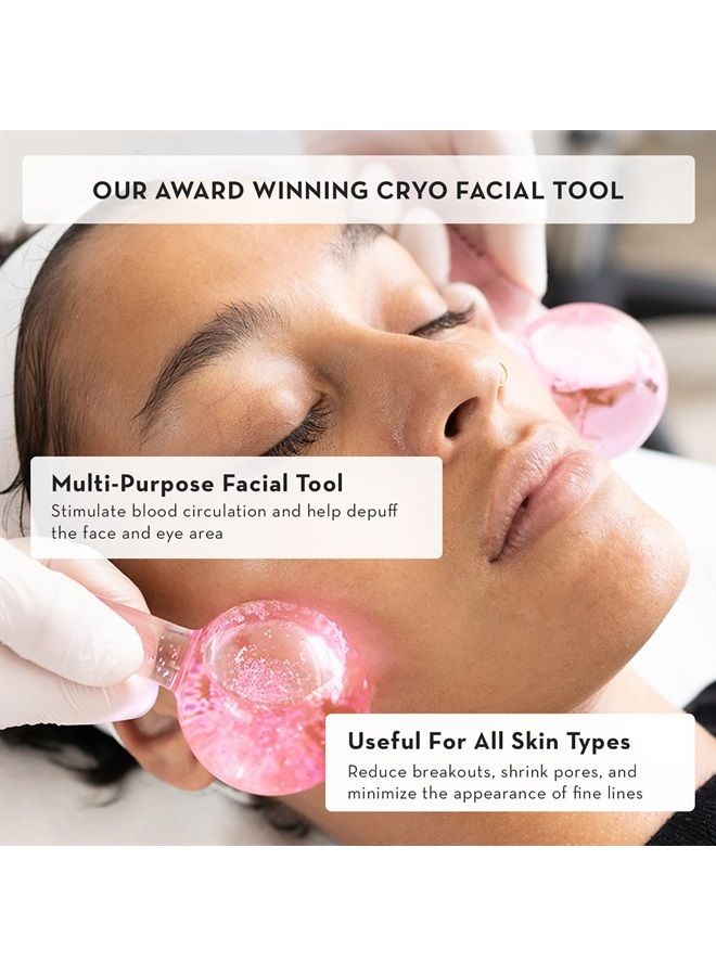 sonage Sonage Frioz Ice Globes Facial Massager | Award-Winning Facial Cooling Globes | Ice Roller For Face Tightens Skin, Reduces Face and Eye Puffiness | 5-in-1 Cryo Facial Tool - Image 2