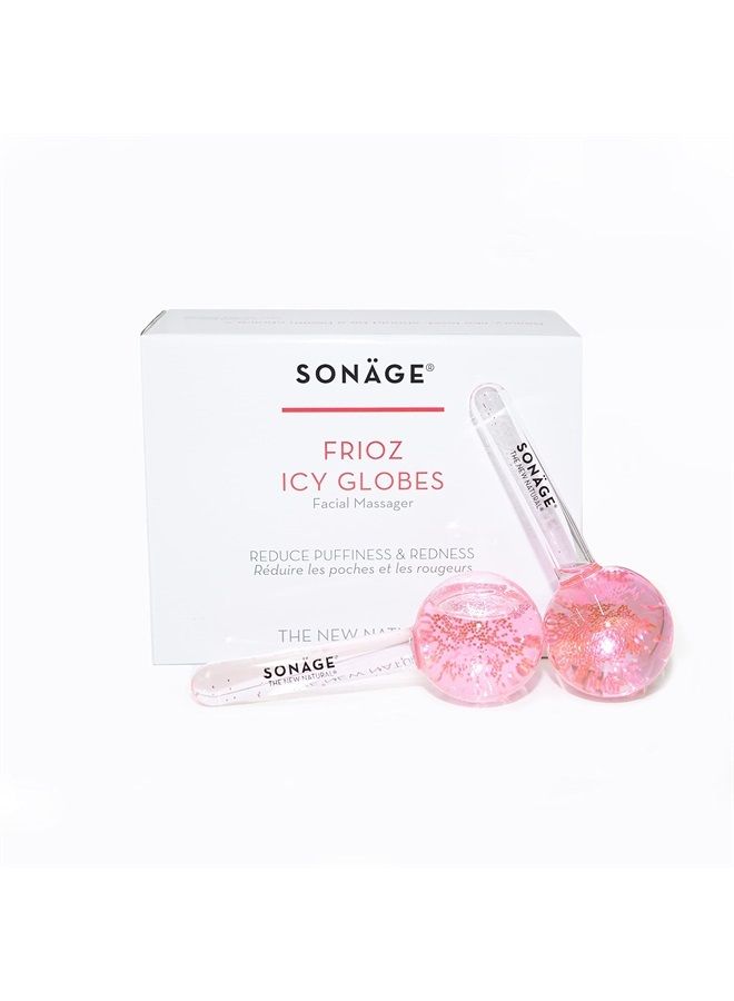 sonage Sonage Frioz Ice Globes Facial Massager | Award-Winning Facial Cooling Globes | Ice Roller For Face Tightens Skin, Reduces Face and Eye Puffiness | 5-in-1 Cryo Facial Tool - Image 1