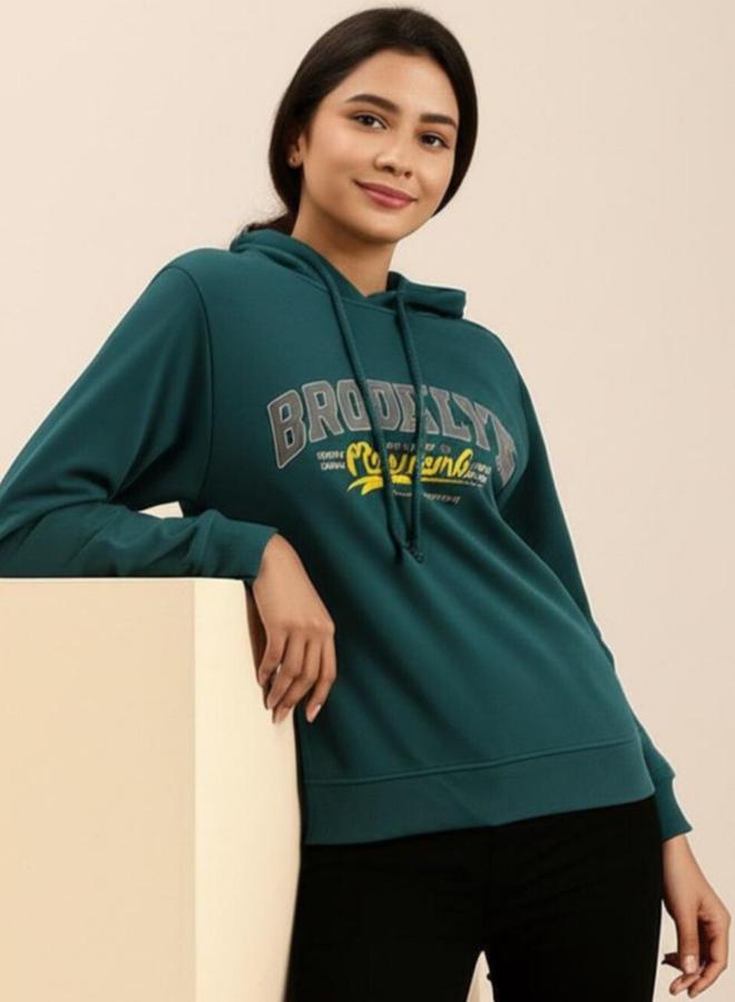 Pause Women Regular Fit Graphic Print Hoodie - Image 1