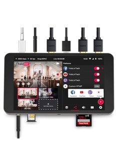 YoloLiv 4 in 1 Equipment Yolo Box Portable Multi-Camera Live Streaming Studio Device Encoder Switcher Recorder Monitor