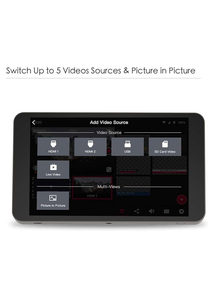 YOLOLIV - YoloLiv 4 in 1 Equipment Yolo Box Portable Multi-Camera Live Streaming Studio Device Encoder Switcher Recorder Monitor - Image 1