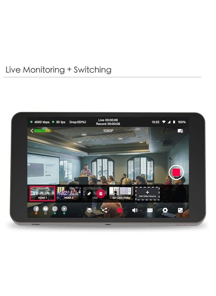 YOLOLIV - YoloLiv 4 in 1 Equipment Yolo Box Portable Multi-Camera Live Streaming Studio Device Encoder Switcher Recorder Monitor - Image 1