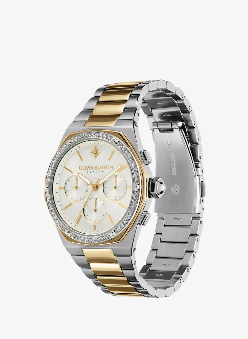 OLIVIA BURTON Hexa Multifunction Analogue Watch with Steel Bracelet - 24000100