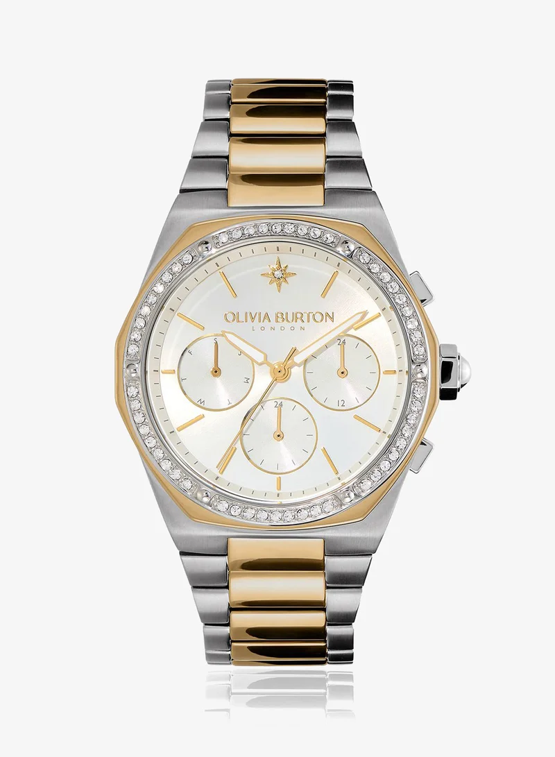 OLIVIA BURTON Hexa Multifunction Analogue Watch with Steel Bracelet - 24000100