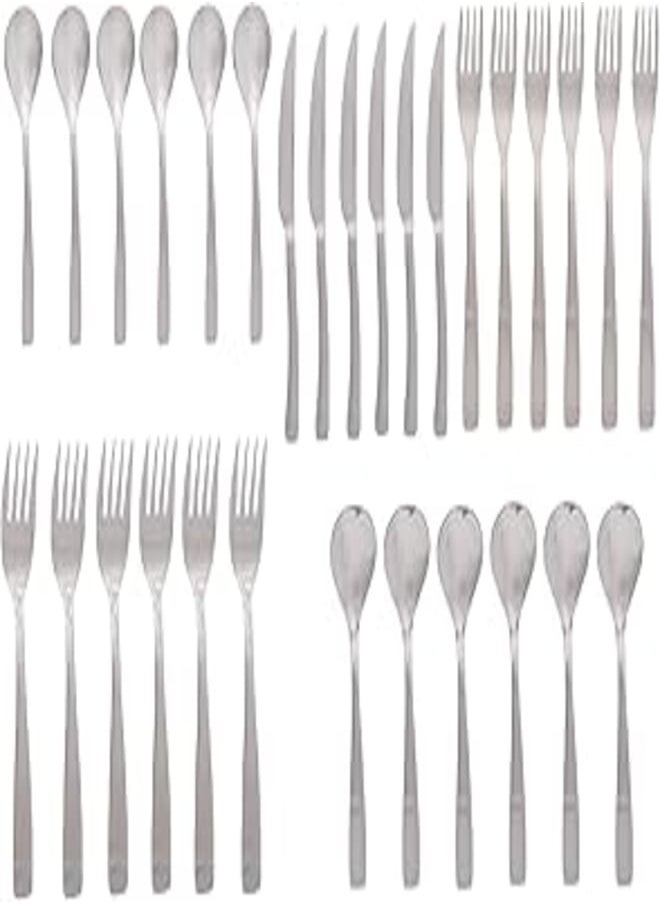 Zinnia Zinnia 30/0056 Stainless Steel 30-Piece Cutlery Set 
