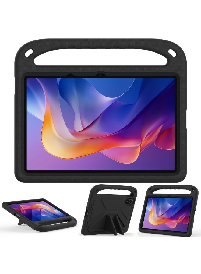 Cover for Xiaomi Redmi Pad 2 11'' Released 2025 Tablet Case for Kids - Durable Lightweight EVA Shockproof Protective Handle Stand Cover Compatible with Redmi Pad 2 Tablet (Black) - Image 1