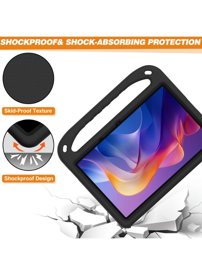 Cover for Xiaomi Redmi Pad 2 11'' Released 2025 Tablet Case for Kids - Durable Lightweight EVA Shockproof Protective Handle Stand Cover Compatible with Redmi Pad 2 Tablet (Black) - Image 4