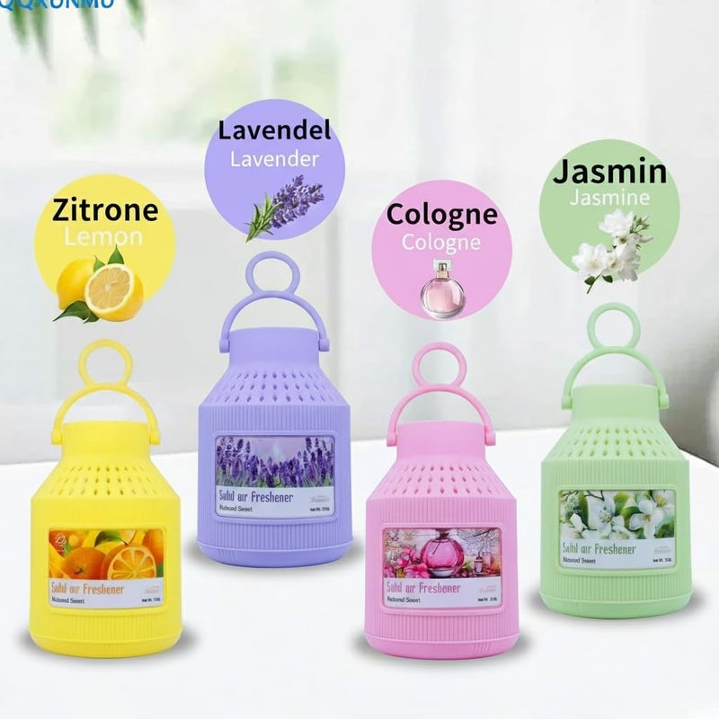 KASTWAVE Car Air Freshener, Hanging Solid Gel Scent, Natural Long-Lasting Scents – Lemon, Lavender & Jasmine – Car Interior Freshener for Odor Removal and Aroma (230g x 3) - Image 5