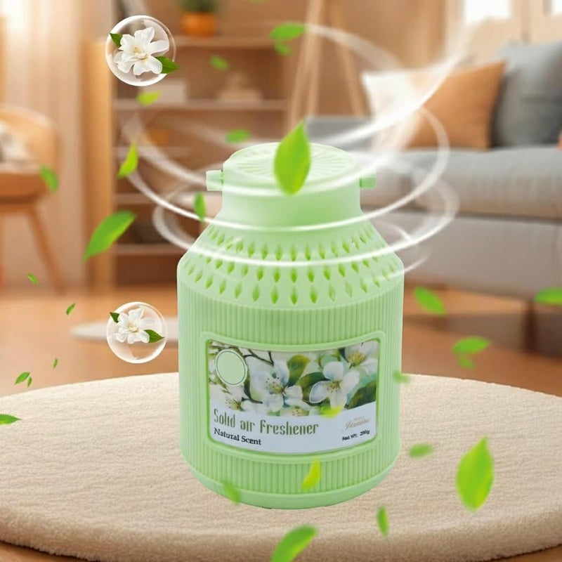 KASTWAVE Car Air Freshener, Hanging Solid Gel Scent, Natural Long-Lasting Scents – Lemon, Lavender & Jasmine – Car Interior Freshener for Odor Removal and Aroma (230g x 3) - Image 3