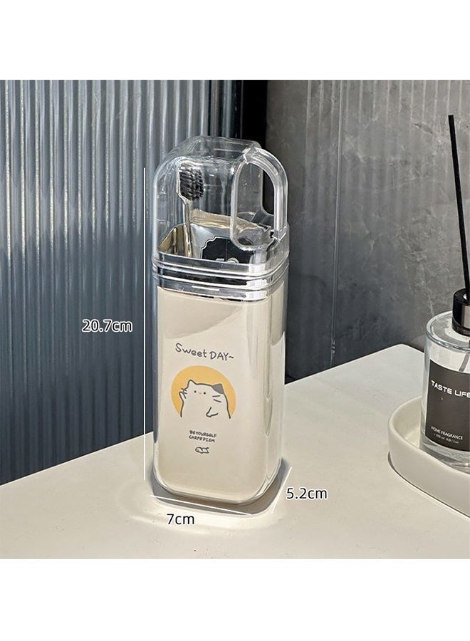 3-In-1 Travel Toiletry Cup, Multi-Functional Reusable Toothbrush Cup, Portable Travel Toothbrush Tumbler, Mouthwash Cup, Family Multi-Person Travel Toothbrush Cup - Image 2