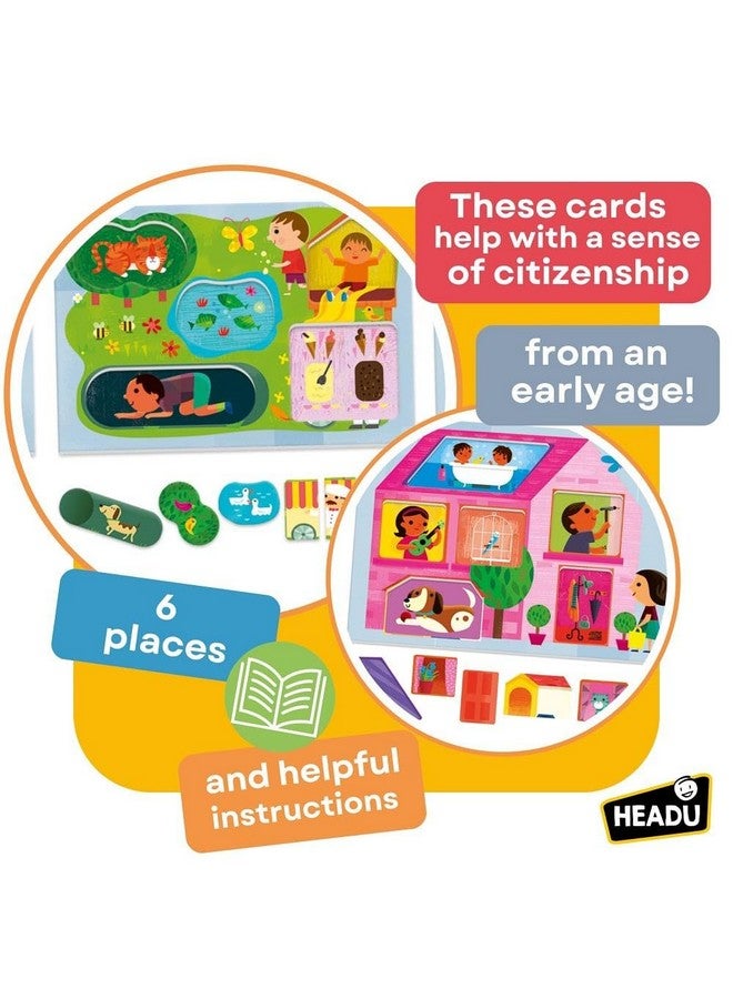 Headu Play Town Montessori, Educational Toys for Boys and Girls Ages 2-4 Years Old, Toddler Learning Toys, Teacher Homeschool Supplies, Birthday - Image 4