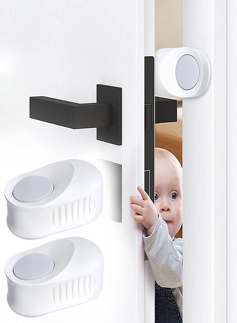 Excefore Door Safety Finger Guard 4Pcs Door Pinch Guard for Children Self Adhesive Rotating Child Proof Door Finger Pinch Guard Safety Finger Door Guard Door Stopper for Kid Safety Guard - Image 1