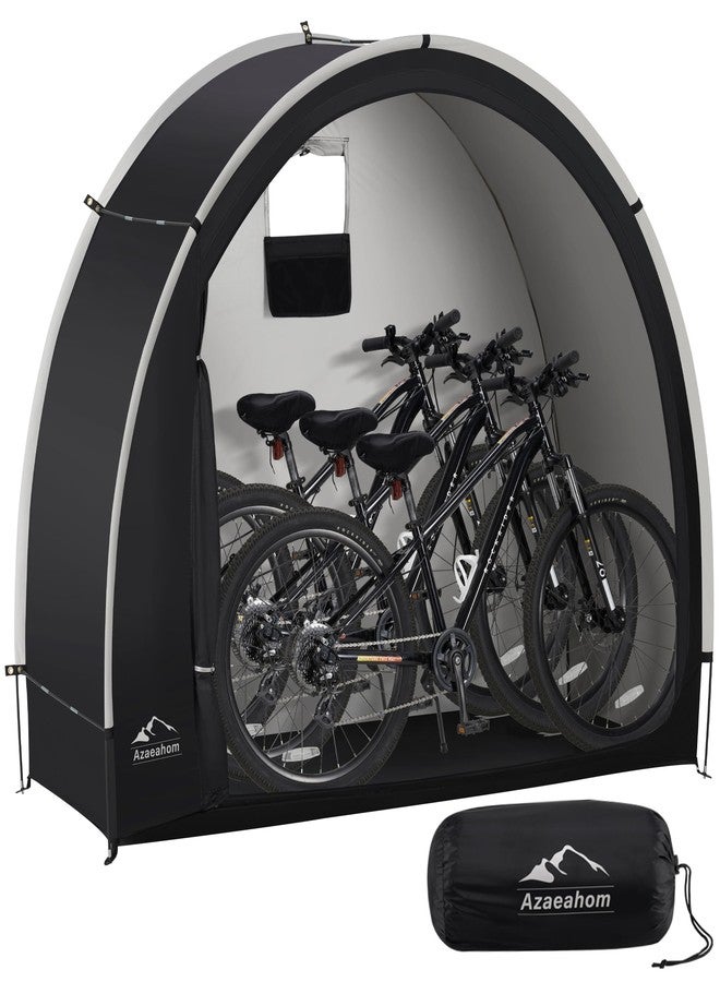 Azaeahom Bike Storage Shed Tent, Waterproof Outdoor Storage Shed for Bicycle, Easy Setup, Portable Storage Tent for Motorcycle,Garden Tools,Lawn Mower - Image 1
