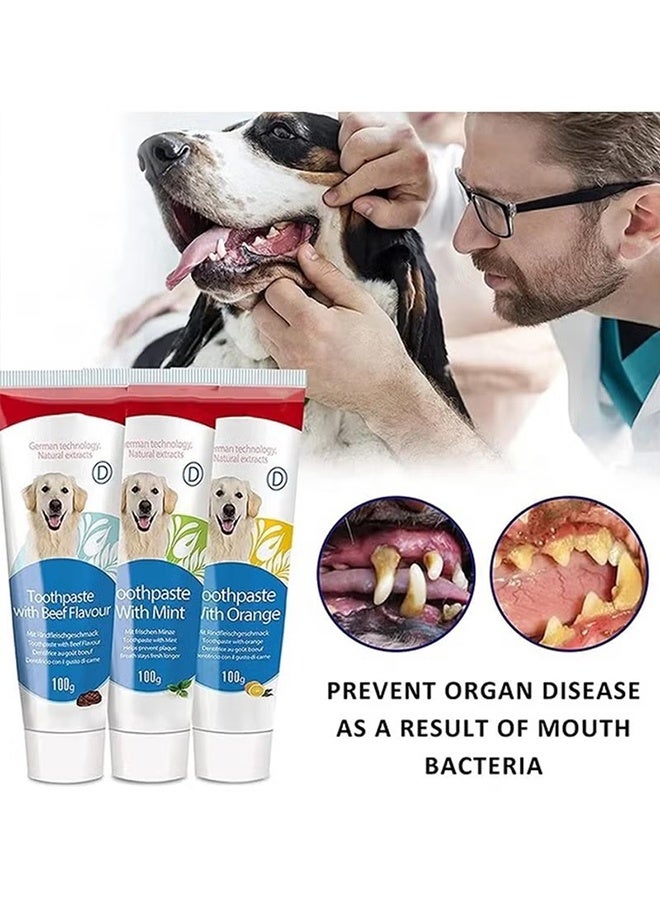 Bioline Dog Toothbrush and Toothpaste Kit Set for Dog Teeth Cleaning and Care,Extra Fingerbrush Brushing Dog Dental Care Kit Set - Image 4