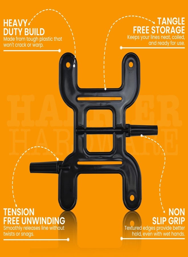 Harrier Hardware Trotline Cord Line Wire Winder, Black - Image 3