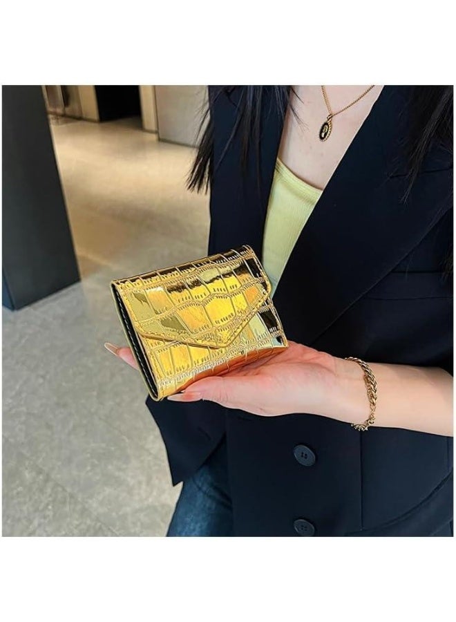 Mini Women’s Shiny Leather Wallet – Elegant Compact Design, Lightweight, Practical & Perfect for Everyday Use - Image 2