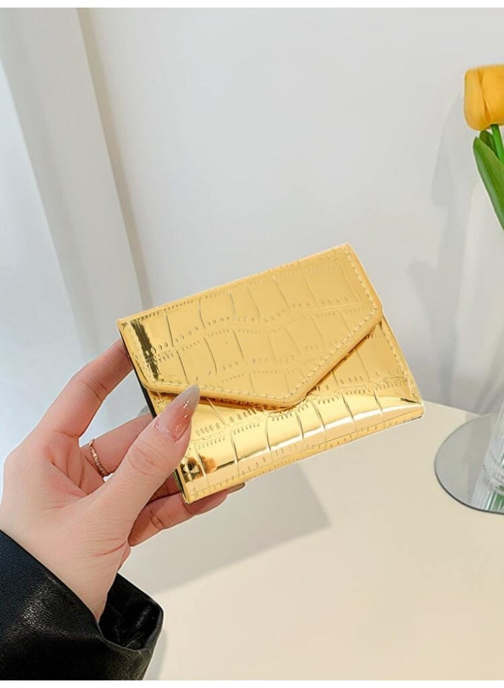 Mini Women’s Shiny Leather Wallet – Elegant Compact Design, Lightweight, Practical & Perfect for Everyday Use - Image 4