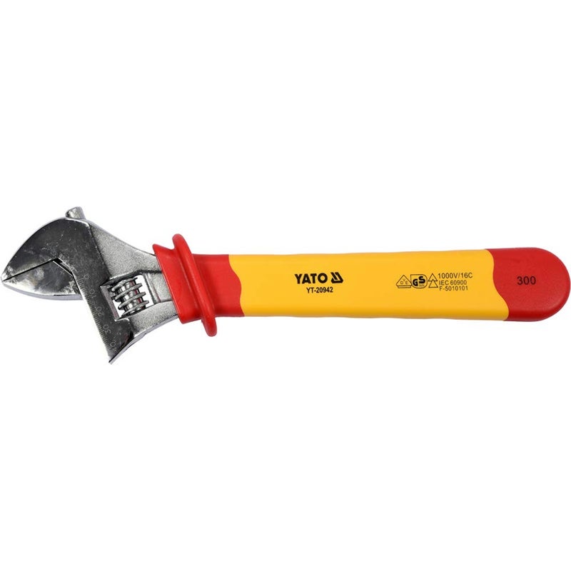 Yato yt20942 Insulated Adjustable Wrench 300 mm VDE - Image 1