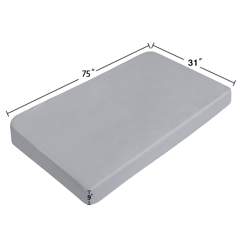 Coldwind Cot Sheets 31" x 75", 2 Pack Cot Size Sheet Fitted with Narrow Twin/Camp Bunk/Rvs Bunk/Guest Beds/Army Cots/Trifold Mattress, Super Soft Breathable Microfiber Bed Cover, Bottom Sheet, Gray - Image 2