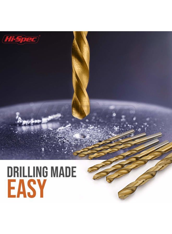 Hi-Spec 99pc Complete HSS Mixed Drill Bit Set – Discover Versatility with Titanium Coated HSS Steel Drill Bits for Metal, Wood, & Plastic. Round-the-Clock Tool Solution in a Compact Case - Image 5