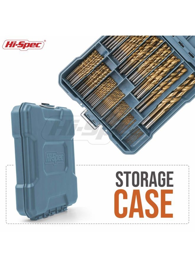 Hi-Spec 99pc Complete HSS Mixed Drill Bit Set – Discover Versatility with Titanium Coated HSS Steel Drill Bits for Metal, Wood, & Plastic. Round-the-Clock Tool Solution in a Compact Case - Image 4
